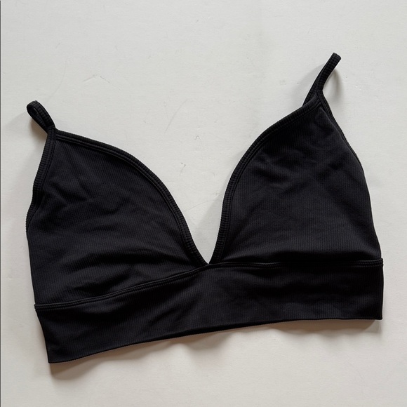 Athleta Other - Athleta Black Ribbed Bralette